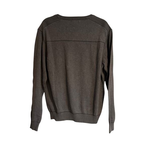 NWT Cutter Buck Gray Sweater Mens Sz Small Broadview Crew Cotton Office Casual - Picture 2 of 16